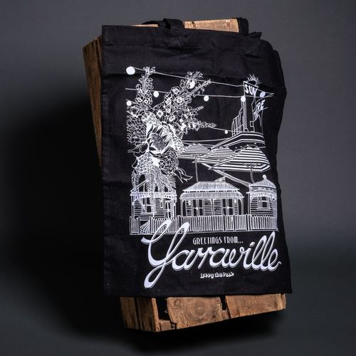 Happy Day People Yarraville Tote Bag - Black