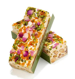 Apricot &amp; Cardamom, Pistachio Nuts, Rose Petals &amp; Belgian White Chocolate Nougat