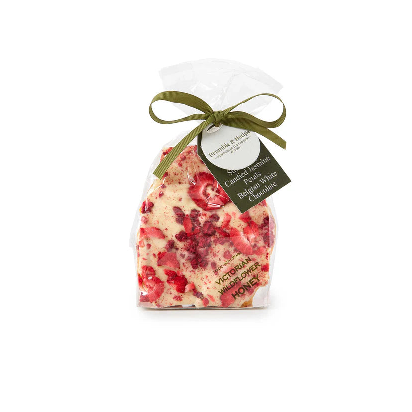 Raspberry, Strawberry &amp; White Belgian Chocolate Honeycomb