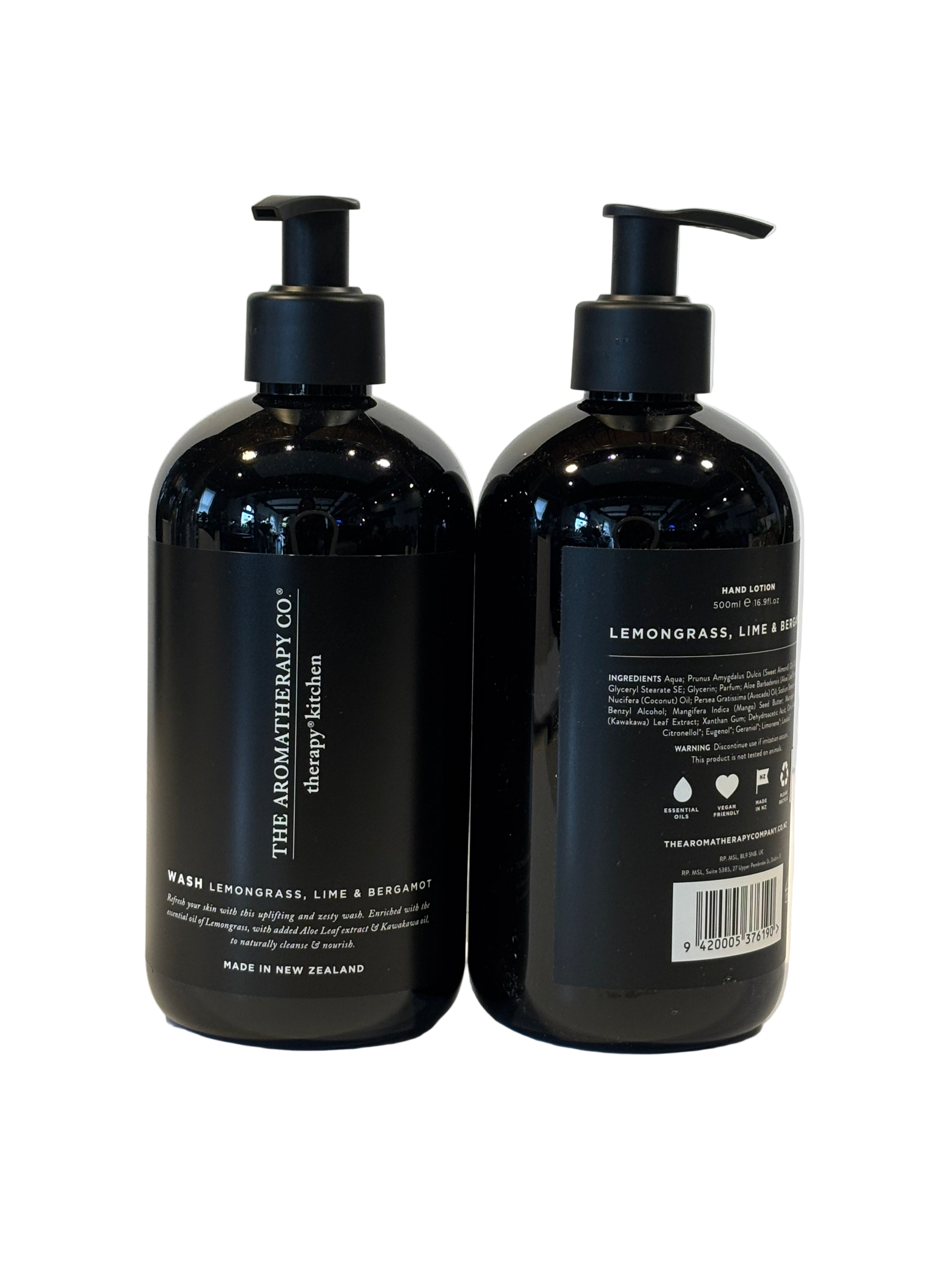 The Aromatherapy Co Lemongrass, Lime &amp; Bergamot Wash &amp; Lotion