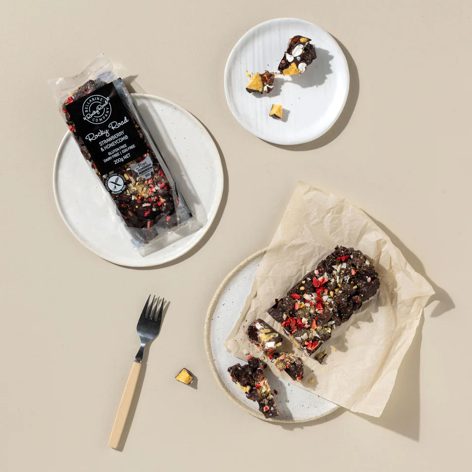Strawberry &amp; Honeycomb Rocky Road